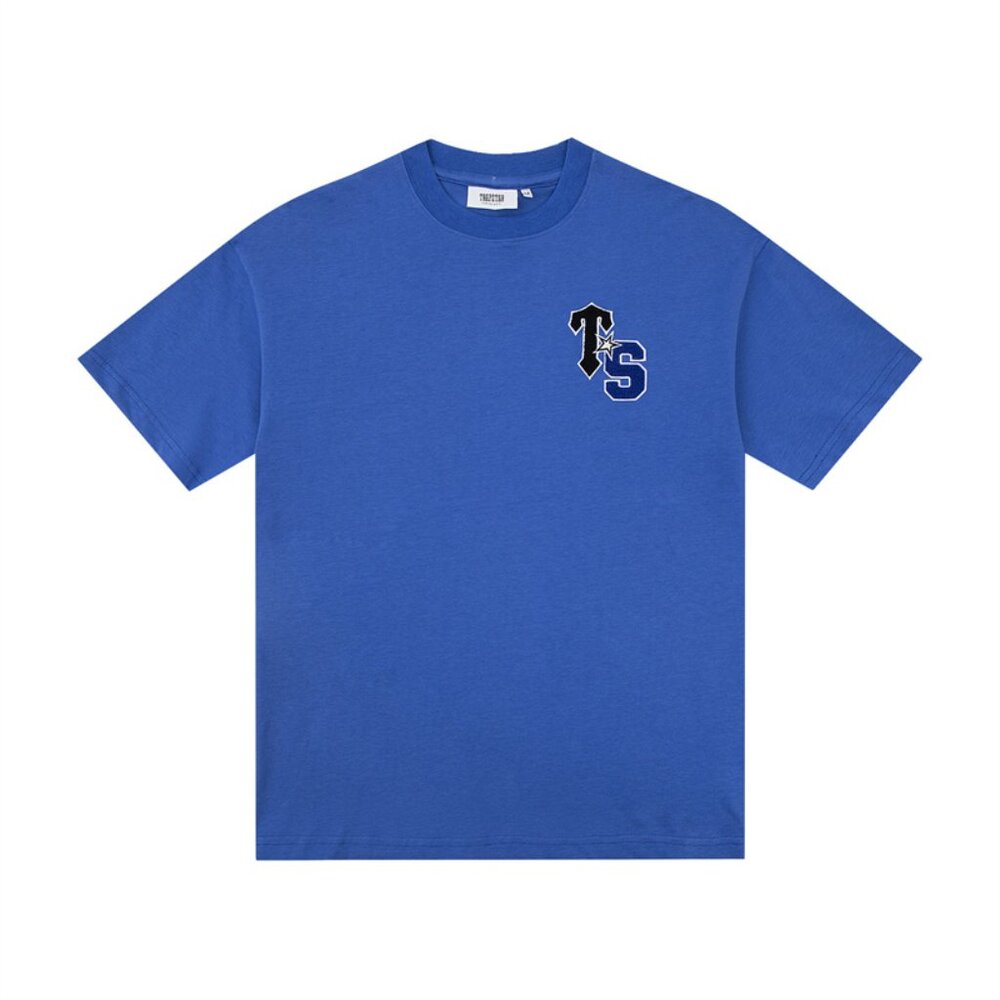 Trapstar Blue Short Sleeved Shirt With Ts Logo